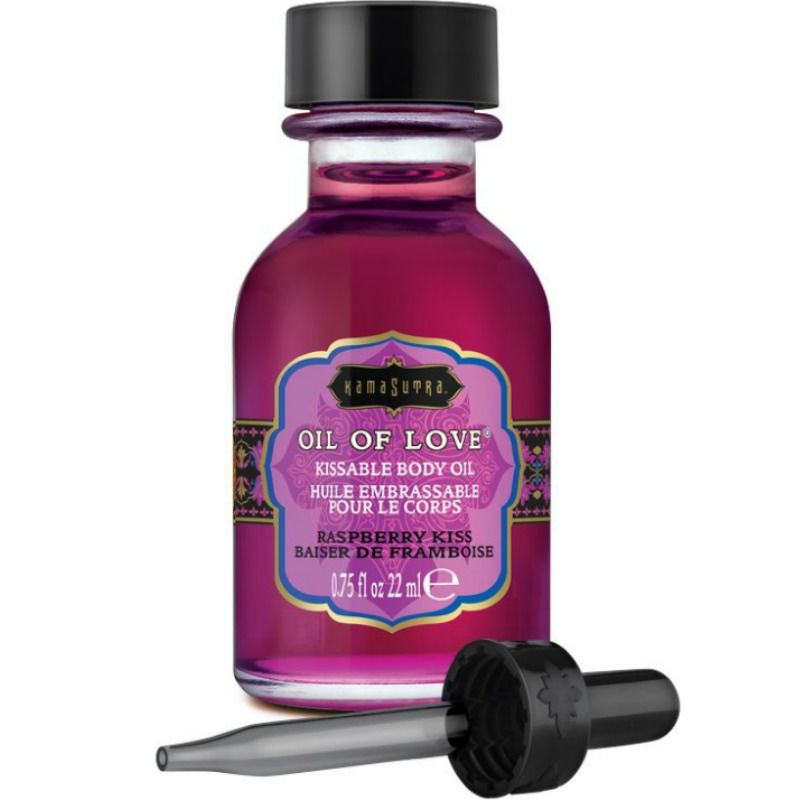 KamaSutra Oil of Love ulje za ljubljenje s okusom maline, 22 ml