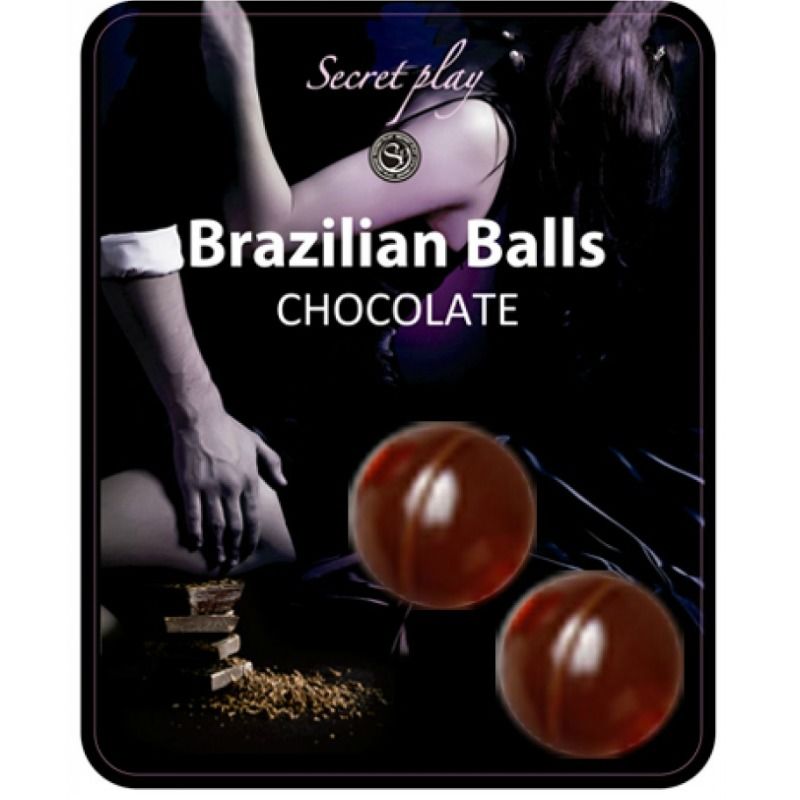 SECRETPLAY brazilske kuglice s okusom čokolade, 2 komada