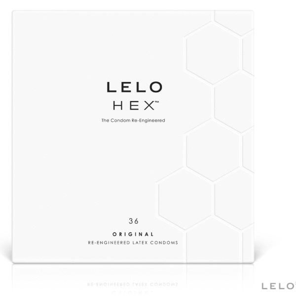 LELO HEX kondomi sa šesterokutnom unutarnjom strukturom, 36 komada