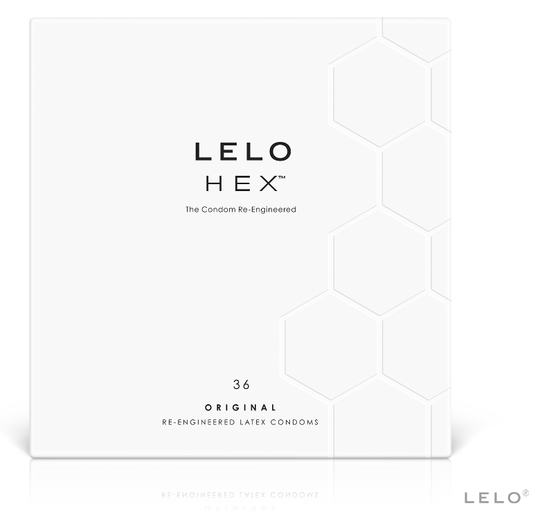 LELO HEX kondomi sa šesterokutnom unutarnjom strukturom, 36 komada