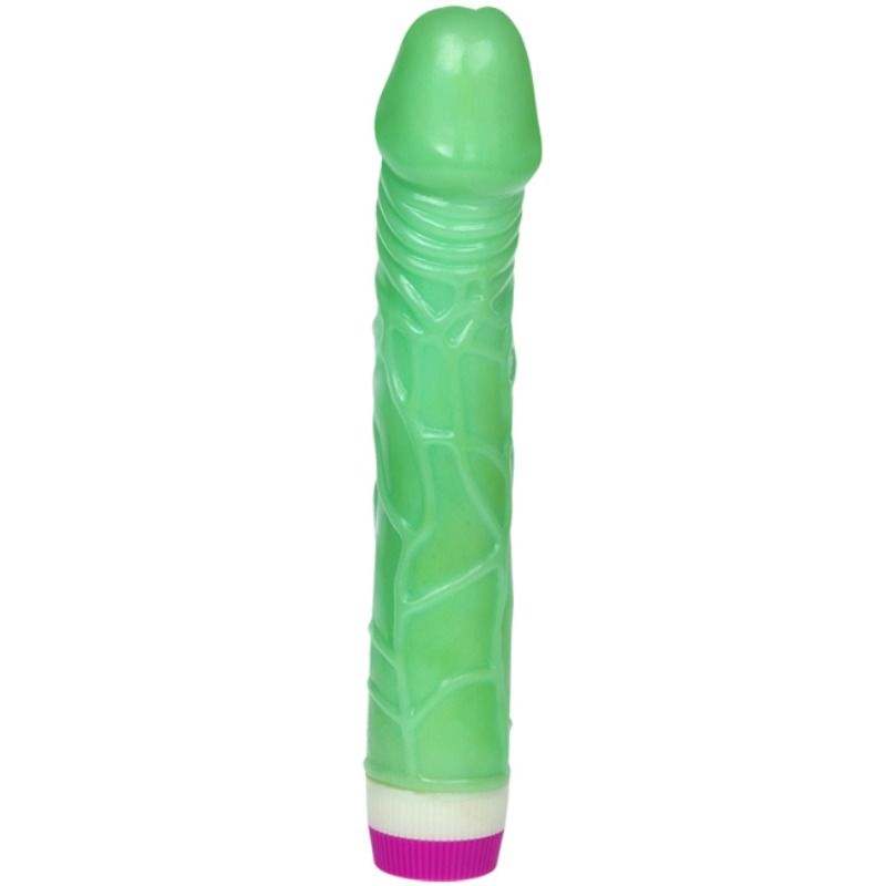 BAILE Waves of Pleasure realistični vibrator 23 cm, zeleni