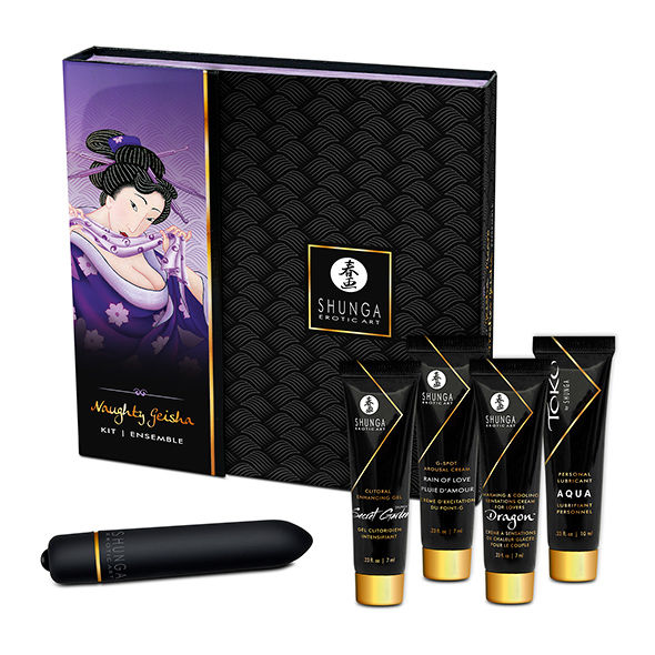 Shunga Naughty Geisha masažni poklon set