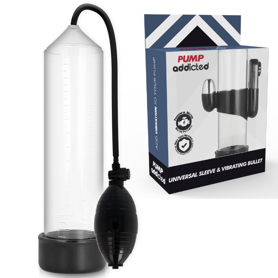 PUMP ADDICTED RX3 prozirna penis pumpa s vibratorom