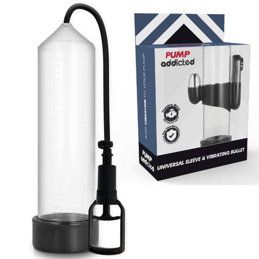 Prozirni vibrator PUMP ADDICTED RX7