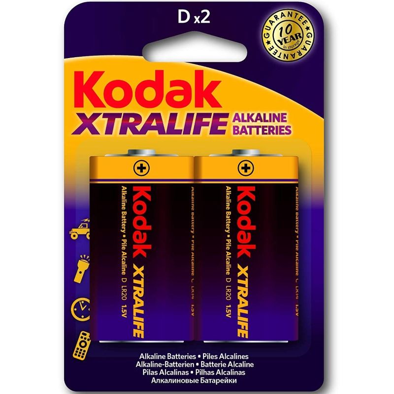 D alkalne baterije LR20 za dugotrajnu energiju u svakodnevnoj upotrebi KODAK