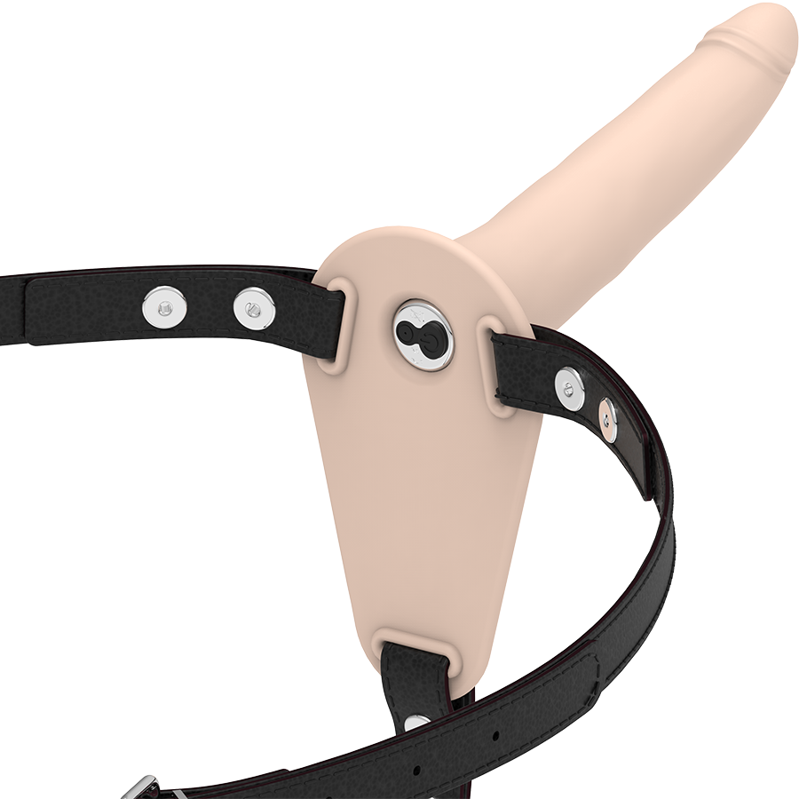 Fetish Submissive pojas za strap on s vibratorom, 15 cm