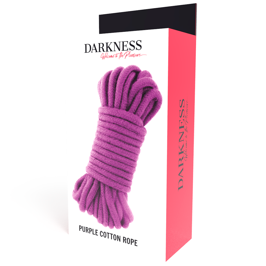 Darkness pamučno uže za bondage, 10 m, ljubičasto