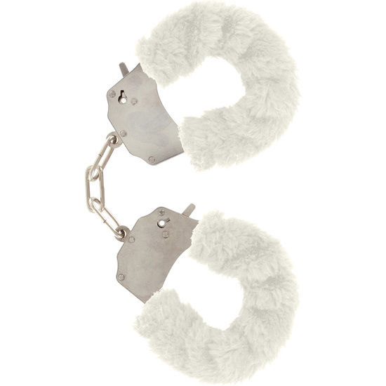 TOYJOY Furry Fun lisice za zapešća s bijelim plišem