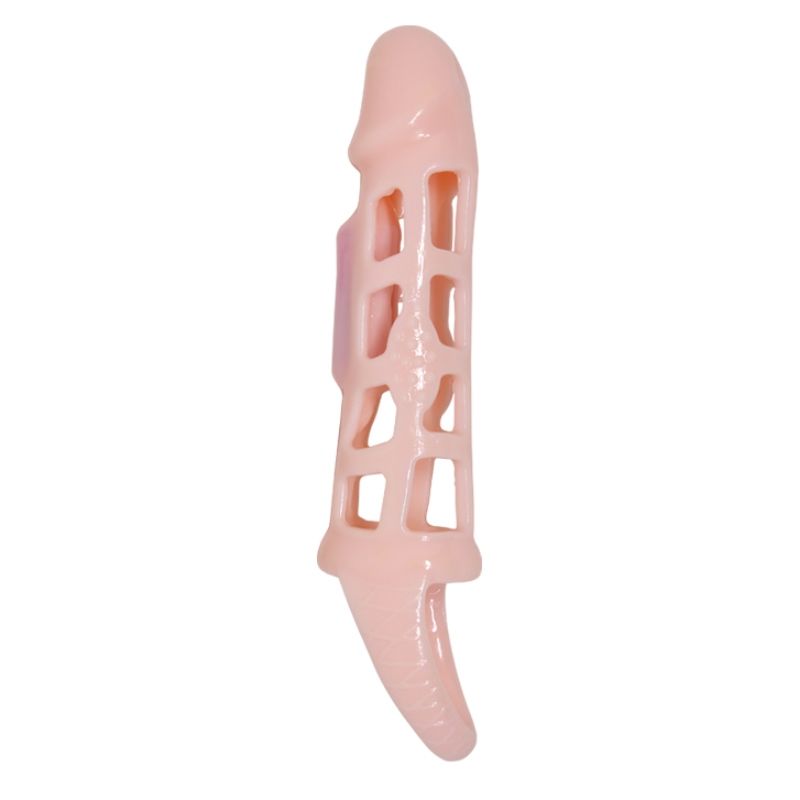 BAILE FOR HIM penilna navlaka s vibracijom i trakom za testise, 13,5 cm