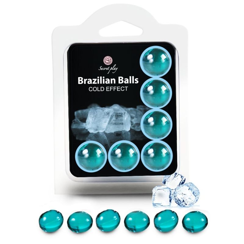 SECRETPLAY Brazilian Balls s učinkom hlađenja, 6 komada