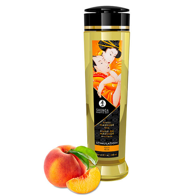 Shunga ulje za masažu s mirisom breskve, 240 ml
