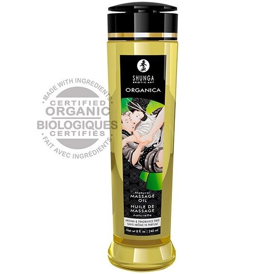 Shunga Natural Organic ulje za masažu, 240 ml