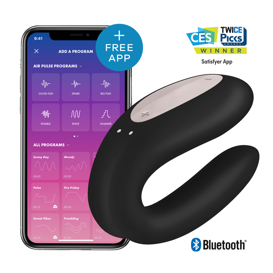 Vibrator za parove s aplikacijom i dva motora za stimulaciju G točke i klitorisa SATISFYER