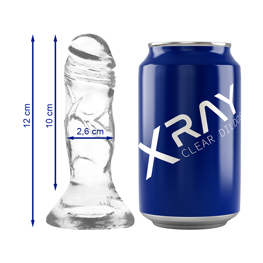 X RAY Clear realistični dildo s vakuumskom čašicom