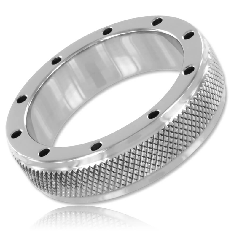 METAL HARD penisni prsten bez vibracija od čelika, 4 cm