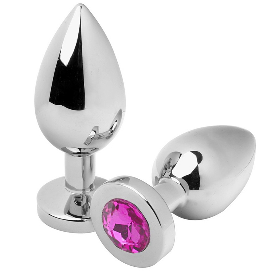 METAL HARD Diamond analni čep od čelika, ružičasti, 5,71 cm