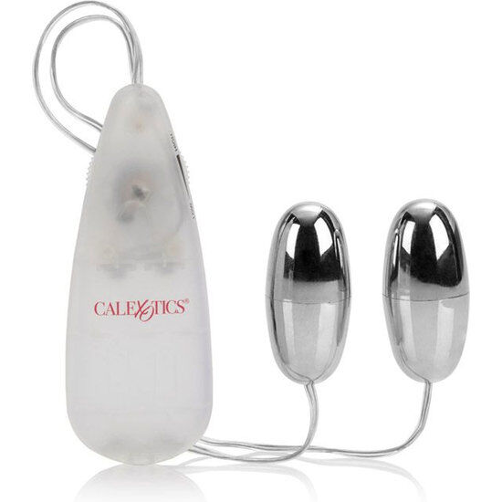 CalExotics Vibrating Bullets Silver Duo stimulator za klitoris