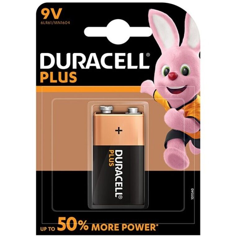 Alkalna baterija 9 V dugog vijeka trajanja za detektore dima i daljinske upravljače DURACELL