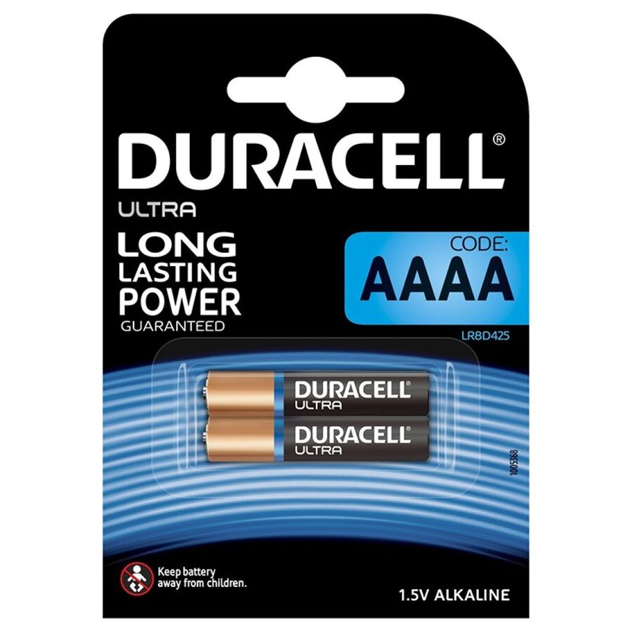 AAAA baterija 1,5 V s dugotrajnim napajanjem za male uređaje, pakiranje od 2 komada DURACELL
