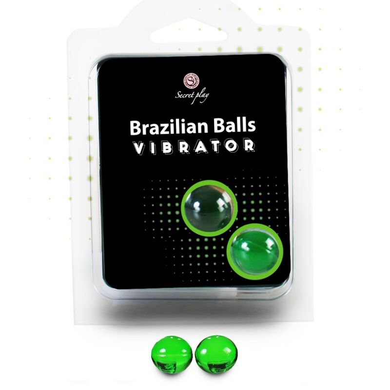 SECRETPLAY Shock brazilske kuglice s vibracijskim učinkom, 2 komada