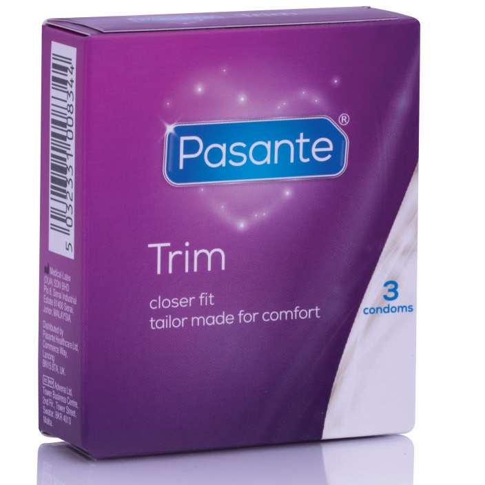 Pasante Thin Trim tanki kondomi, 3 komada