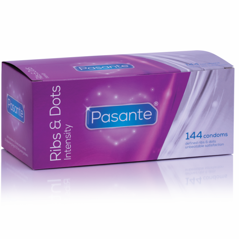 Pasante Ribs & Dots Intensity rebrasti kondomi