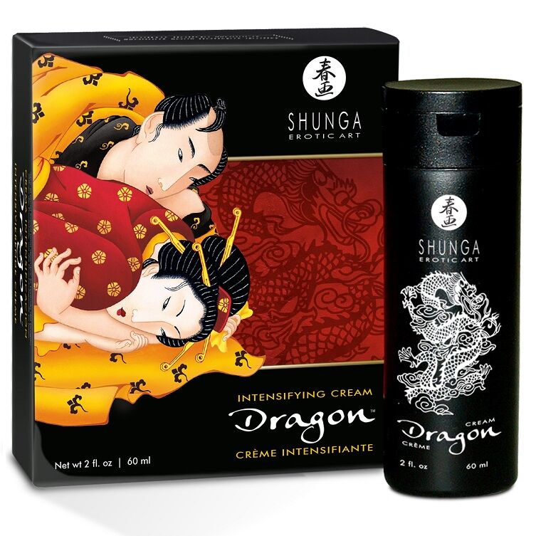 Shunga Dragon krema s okusom jagode i mente, 60 ml