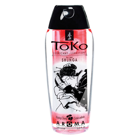 Shunga Toko Burning Cherry lubrikant s okusom, 165 ml
