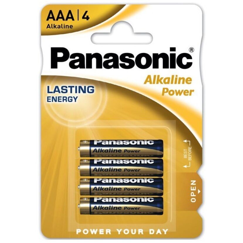 AAA baterije LR03 1,5 V za daljinske upravljače i igračke, pakiranje od 4 komada PANASONIC