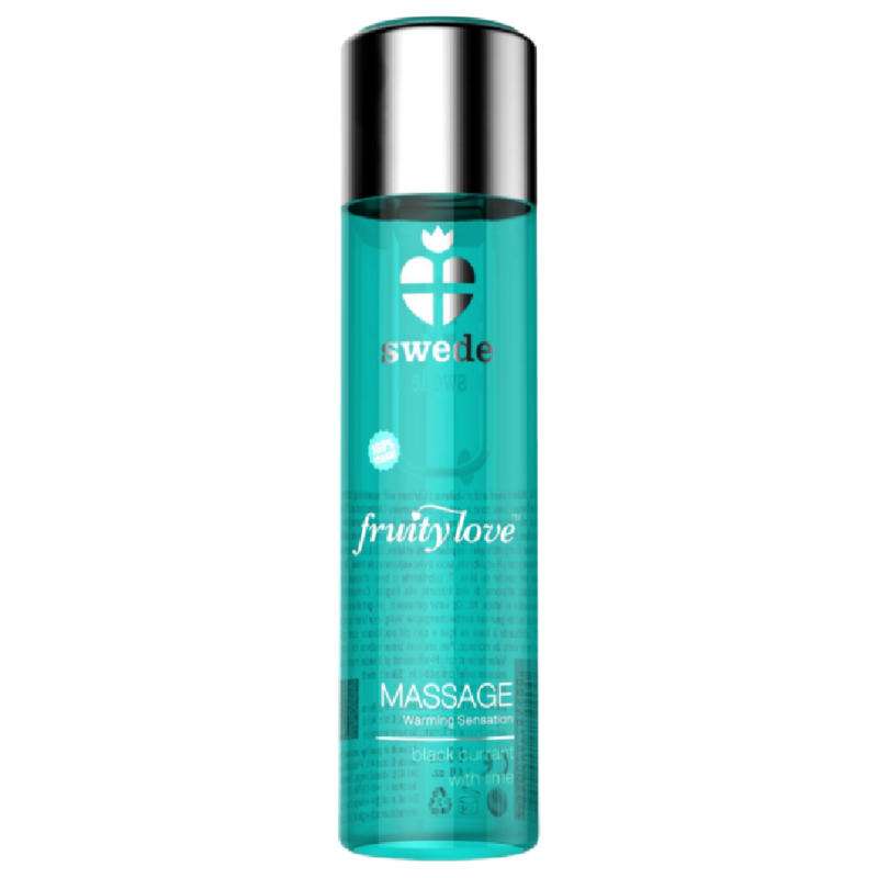 SWEDE Fruity Love ulje za masažu s učinkom zagrijavanja, crni ribiz i limeta, 120 ml