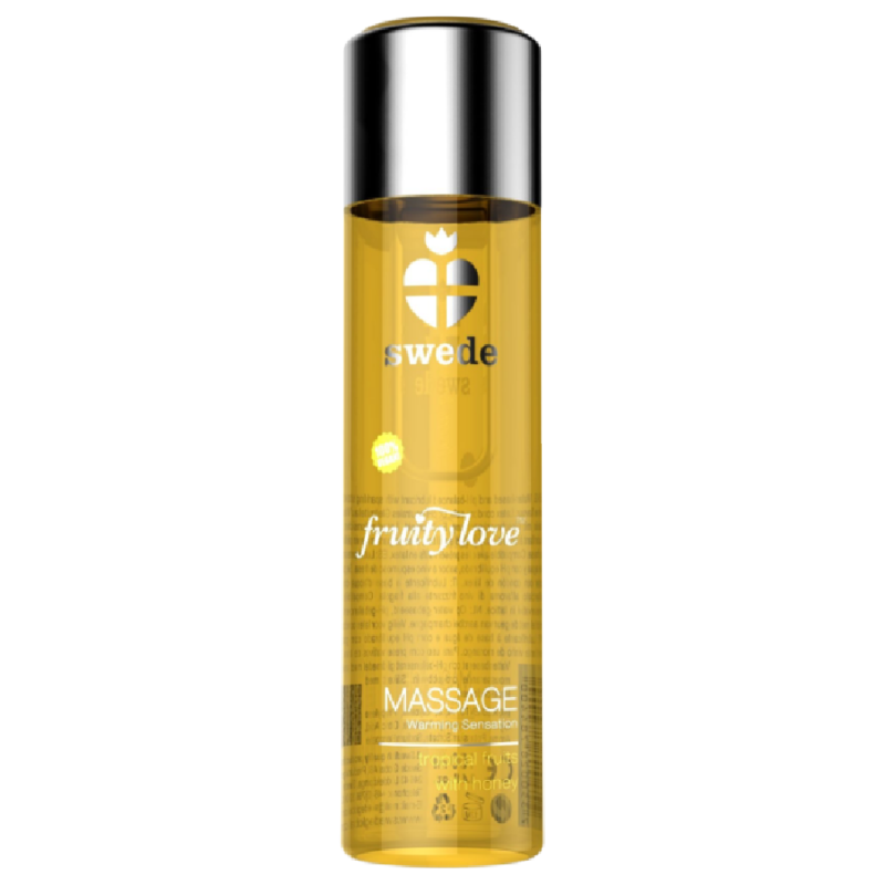 SWEDE Fruity Love masažno ulje s učinkom zagrijavanja, tropskim voćem i medom, 120 ml