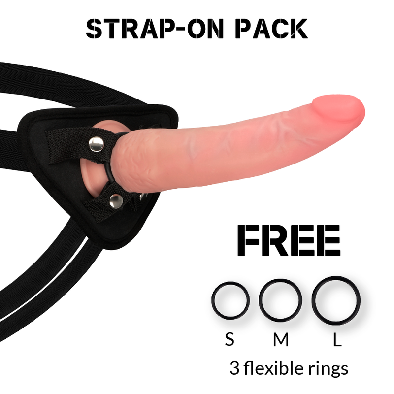 ROCK ARMY Crusader realistični dildo s harnessom