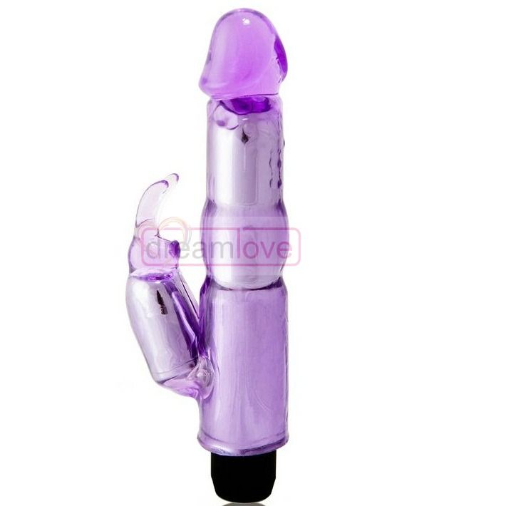BAILE Rabbit Fantasy vibrirajući stimulator za G točku s dva motora, ljubičasti