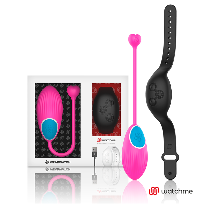 WEARWATCH Watchme vibracijsko jaje s daljinskim upravljačem, Fuchsia i Jet