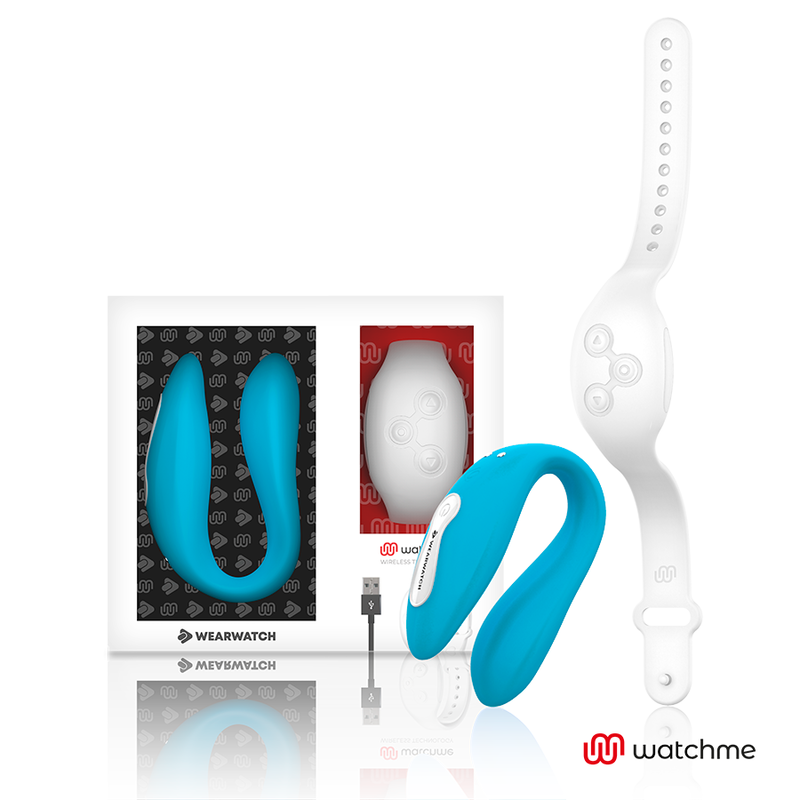 WEARWATCH WATCHME Dual vibrator s daljinskim upravljačem, indigo i snježnobijeli