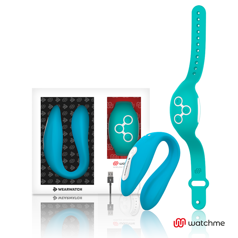 WEARWATCH WatchMe Dual vibrator s daljinskim upravljačem, indigo i morsko plava